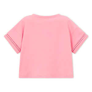 Mayoral Girls Tie Front s/s Top 7-12 ~ Candy
