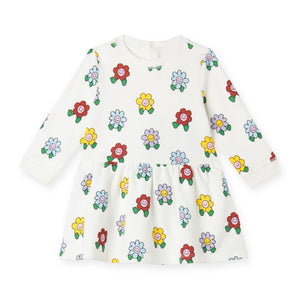 Stella McCartney Baby Girl Flowers Fleece Dress ~ White