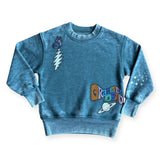 Rowdy Sprout Grateful Dead Moons Crewneck Sweatshirt ~ River Green