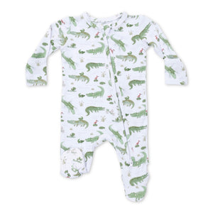 Angel Dear 2 Way Zipper Footie ~ Crayon Alligators