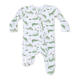 Angel Dear 2 Way Zipper Footie ~ Crayon Alligators