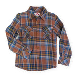 Appaman Boys Flannel Shirt ~ Clay/Jewel Plaid