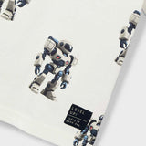 Mayoral Boys s/s Robots Print T-shirt ~ Cream