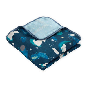 Loulou Lollipop Muslin Quilt Blanket ~ Stargazing Bear