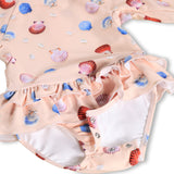 Molo Baby Narice l/s Swimsuit w/ Ruffle ~ Pink Shell