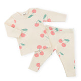 Oh Baby! Cherries Print 2pc Set ~ Milk