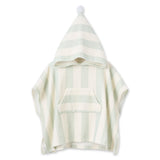 Elegant Baby Beach Poncho Coverup ~ Sage Stripe