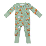 Angel Dear 2 Way Zipper Convertible Romper ~ Footballs Playing Football