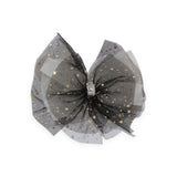 Petite Hailey Tulle Hair Clip ~ Stars/Black