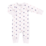 Coccoli Modal Romper ~ Hearts on Light Pink