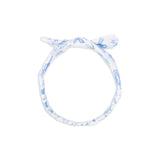 Angel Dear Ribbed Knot Headband ~ Blue Bows & Flowers