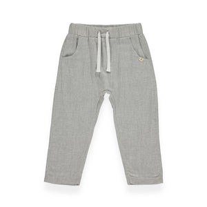 Me & Henry Baby Bosun Gauze Pants ~ Grey Stripe