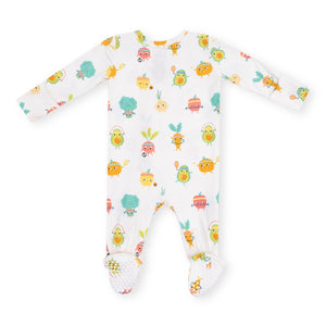 Angel Dear 2 Way Zipper Footie ~ Crunch Munch Veggie Sports
