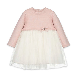 Mayoral Baby Girl Knit & Tulle Dress ~ Petisui/Ivory