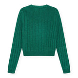 Molo Gloria Knit Cardigan 7-12 ~ Sporting Green