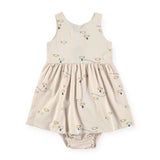 Babyclic Printed Dress w/ Bloomer ~ Sea/Ivory