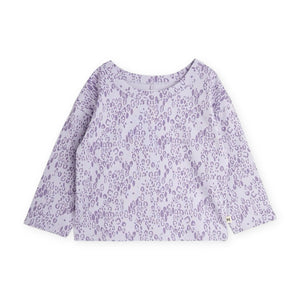 Mini Rodini Baby Mini Leopard l/s Tee & Skirted Leggings Set ~ Purple