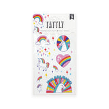 Tattly Rainbow Unicorns Tattoo Sheets