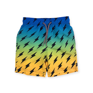Appaman Boys Mid Length Swim Trunks ~ Lightning