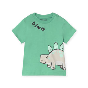 Mayoral Baby Boy Dino 3pc Shorts Set ~ Lake/Carbon