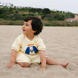 Petite Hailey Baby Boy Woof Dog s/s Tee & Shorts Set ~ Yellow