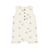 Rylee + Cru Angel Fish Davis Short Romper ~ Ivory