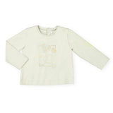 Mayoral Baby Girl l/s T-Shirt ~ Hearts/Natural