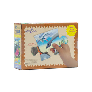 eeBoo Dinosaur Land 20 Piece Puzzle