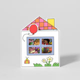 Wrap Birthday House Party Shaped Card