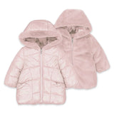 Mayoral Baby Girl Reversible Faux Fur Puffer Coat ~ Petisui
