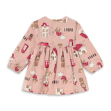 Mayoral Baby Girl London Print Fleece Dress ~ Petisui