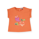 Mayoral Baby Girl s/s Tee & Printed Leggings Set ~ Carrot Floral