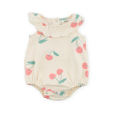 Oh Baby! Cherries Bella Bubble Onesie ~ Milk