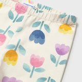 Mayoral Baby Girl 3D Flower Top & Printed Leggings Set ~ Lilac
