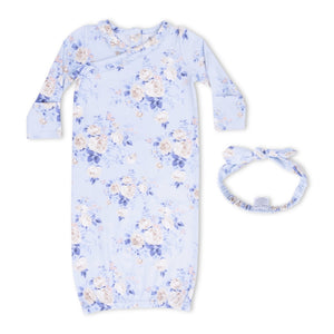 Angel Dear Kimono Gown & Knot Headband Set ~ Ashley Rose Floral