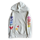 Rowdy Sprout Girls True Colors Hoodie ~ Bone White