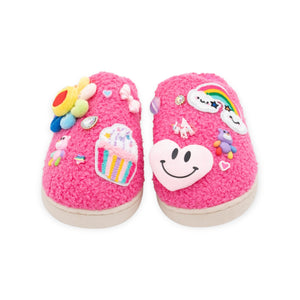 Bari Lynn Charm Slippers ~ Fuchsia