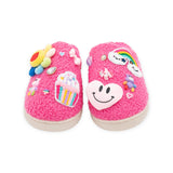 Bari Lynn Charm Slippers ~ Fuchsia