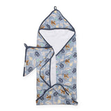 Loulou Lollipop Hooded Towel Set ~ Jungle Friends