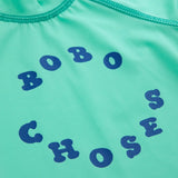 Bobo Choses Baby s/s Rashguard & Swim Trunks ~ Aqua Blue/Funny Insects