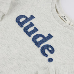 Oh Baby! Dude Brooklyn Boxy Sweatshirt ~ Heather Grey