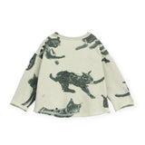 Play Up Baby Leopards Print l/s T-Shirt ~ Tea/Green