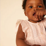 Petit Bateau Sleeveless Floral Dress w/ Bloomer ~ Pink Cream
