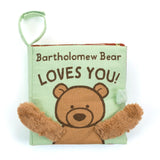 Jellycat Bartholomew Bear Loves You Cloth Book