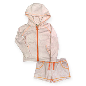 Appaman Girls Julia Hoodie and Majorca Shorts Set ~ Peach