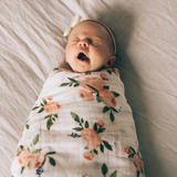 Little Unicorn Cotton Muslin Swaddle ~ Watercolor Roses