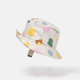 7am Rainwear Printed Bucket Hat ~ Trees Beige