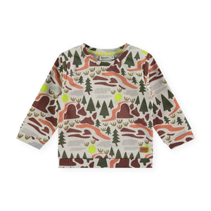 Babyface Baby Boy Printed Sweatshirt ~ Forest/Bone