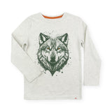 Appaman Boys Graphic l/s Tee ~ Wolf Ink