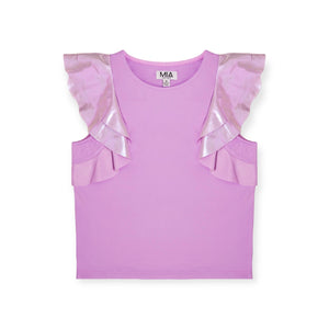MIA New York s/s Flutter Top 7-12 ~ Purple